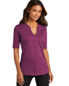 Port Authority Ladies Stretch Heather Open Neck Top - LK583