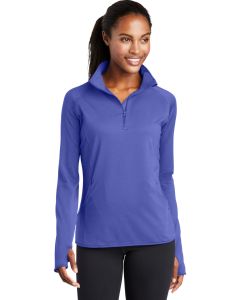 Sport Tek Ladies Sport Wick Stretch 1/4 Zip Pullover - LST850