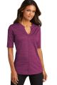 Port Authority Ladies Stretch Heather Open Neck Top - LK583