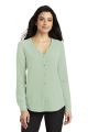 Port Authority Ladies Long Sleeve Button-Front Blouse - LW700